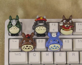 Kawaii Anime Inspired Keycaps, Forest Spirit Character, Cute Keycaps Keycaps - 1pc