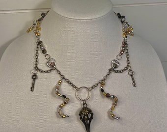 unique found objects treasure necklace