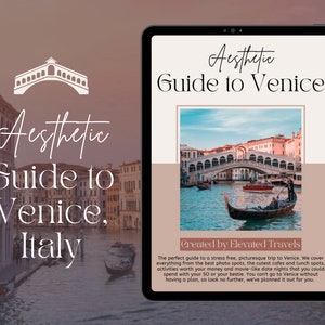 Guia de viagem de Veneza Itália | Guia de viagem europeu digital | Viagem italiana em Veneza | Viagem Solo na Europa