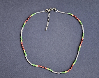 Watermelon Bead Choker