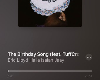 The Happy Birthday Song Custom Edible Image Cake Topper