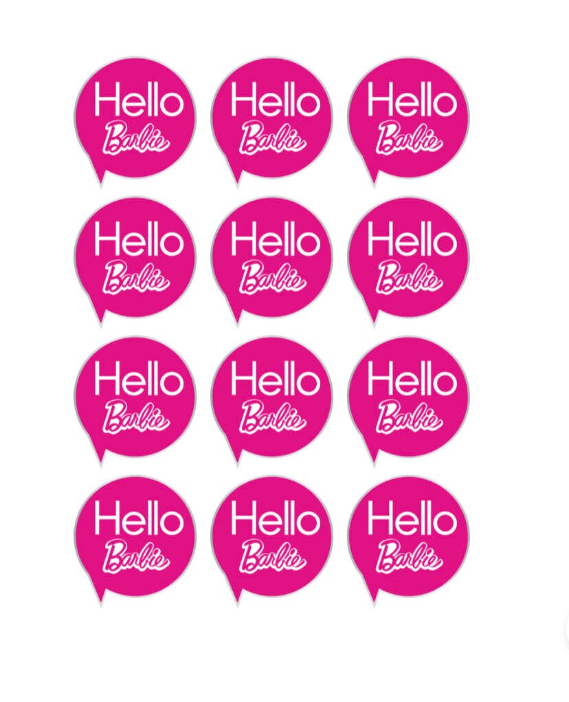 Barbie Custom Edible Image Toppers - Etsy