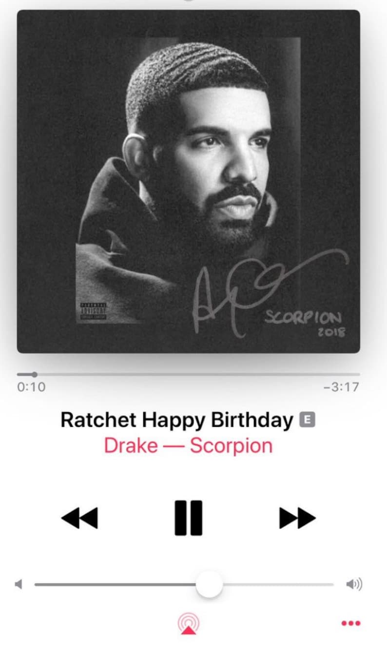 Drake Ratchet Happy Birthday Custom Edible Image Cake Topper - Etsy