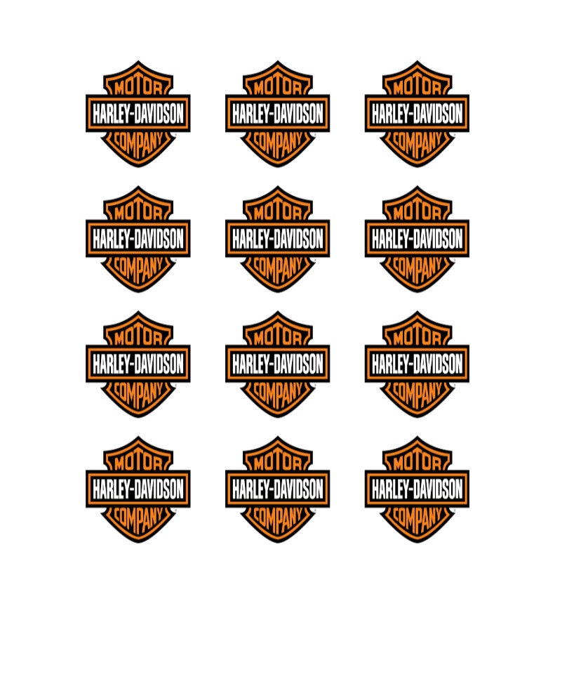 Harley Davidson Custom Edible Image Toppers - Etsy Australia