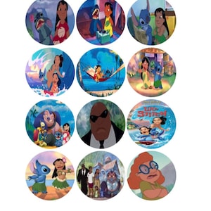 Toppers d'image comestibles personnalisés Lilo et Stitch
