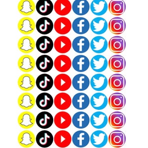 Social Media Custom Edible Image Toppers