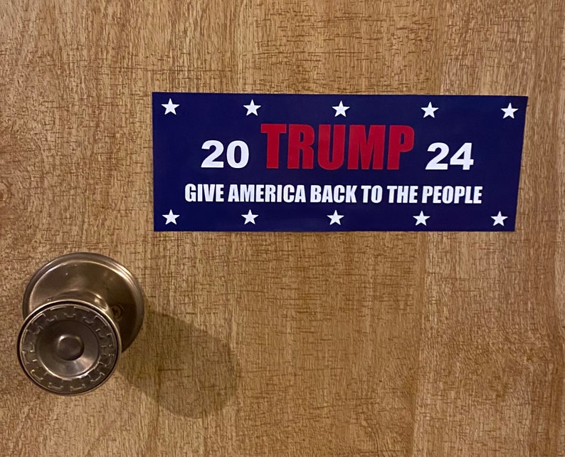 Anti Donald Trump / Jeffrey Epstein 2024 Glossy Vinyl Waterproof Sticker