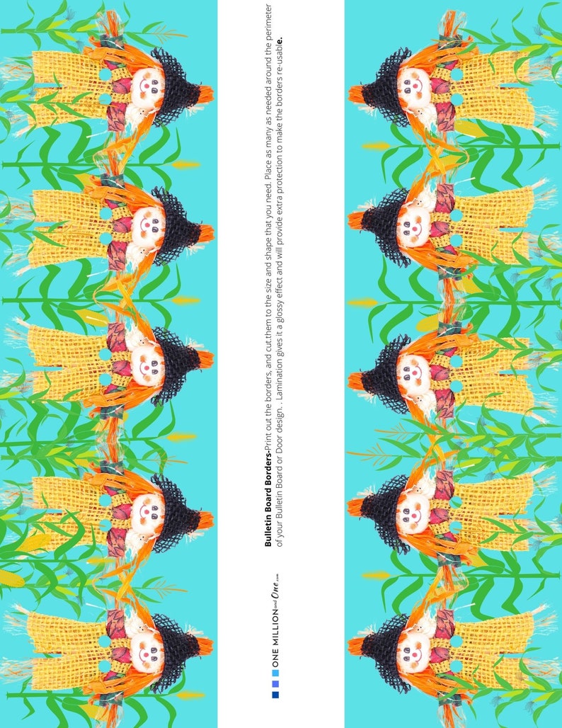 FALL BORDERS Bulletin Board Borders Printable Set 50 Etsy