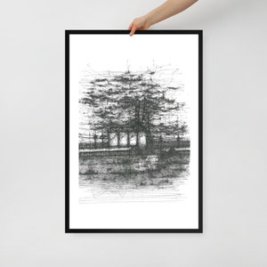 Framed poster