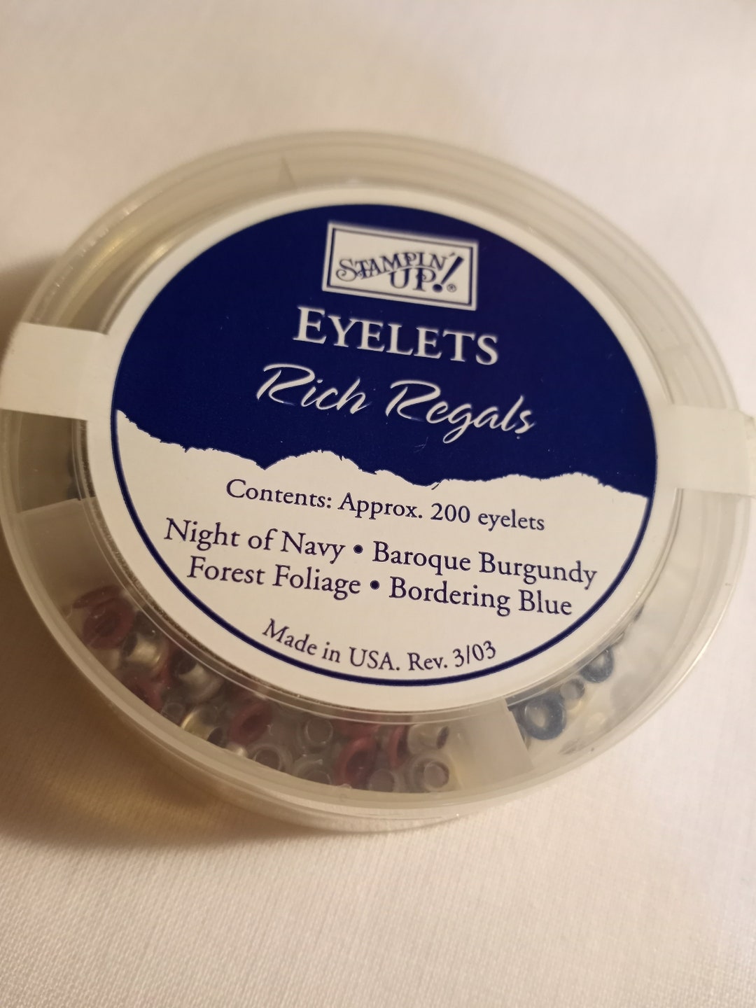 Stampin UP Eyelets Rich Regals, Scrapbooking, Cardmaking, Paper Crafts