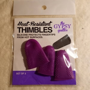 Tebru Silicone Thimbles, Anti-Slip Durable And Sturdy Soft