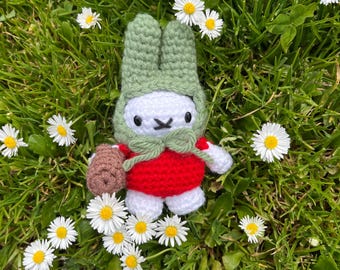 Miffy Crochet Keychain | Cute Handmade Bunny bag decor purse charm accessory toy | Made to Order