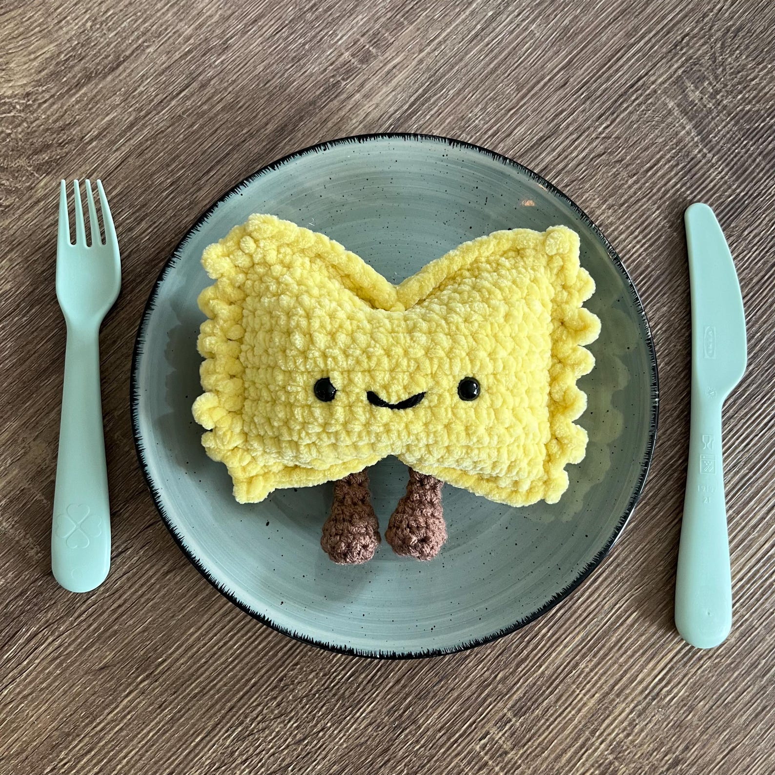 Crochet Farfalle & Ravioli Jellycat Inspired Plushies | Handmade ...