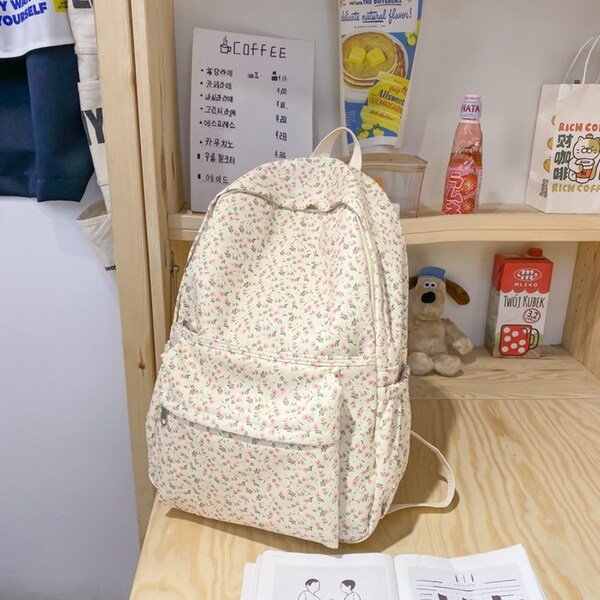 Pastel Floral Large Backpack main image 0
