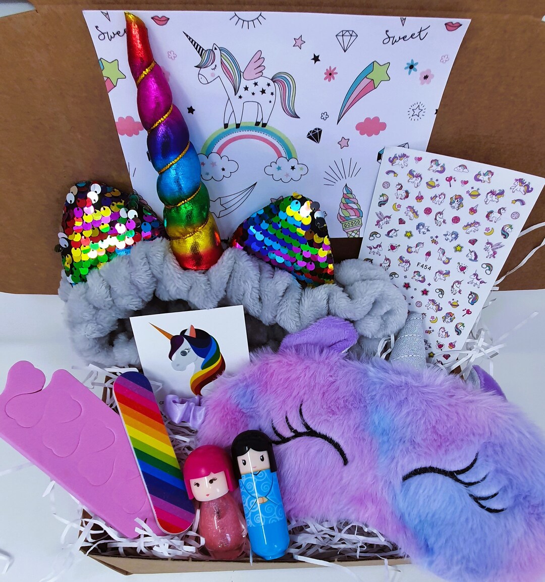 Girl's Unicorn Gift Set Christmas Spa Pamper Hamper Bath & Body Beauty