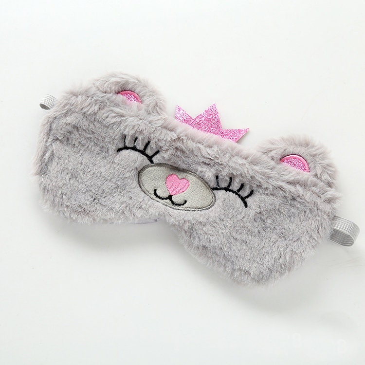 Animal Eye Masks Fluffy Soft Sleep Mask Tavel Nap Rest Etsy UK