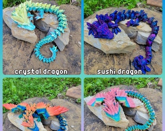 flexi fidget dragons by cinderwing 3d