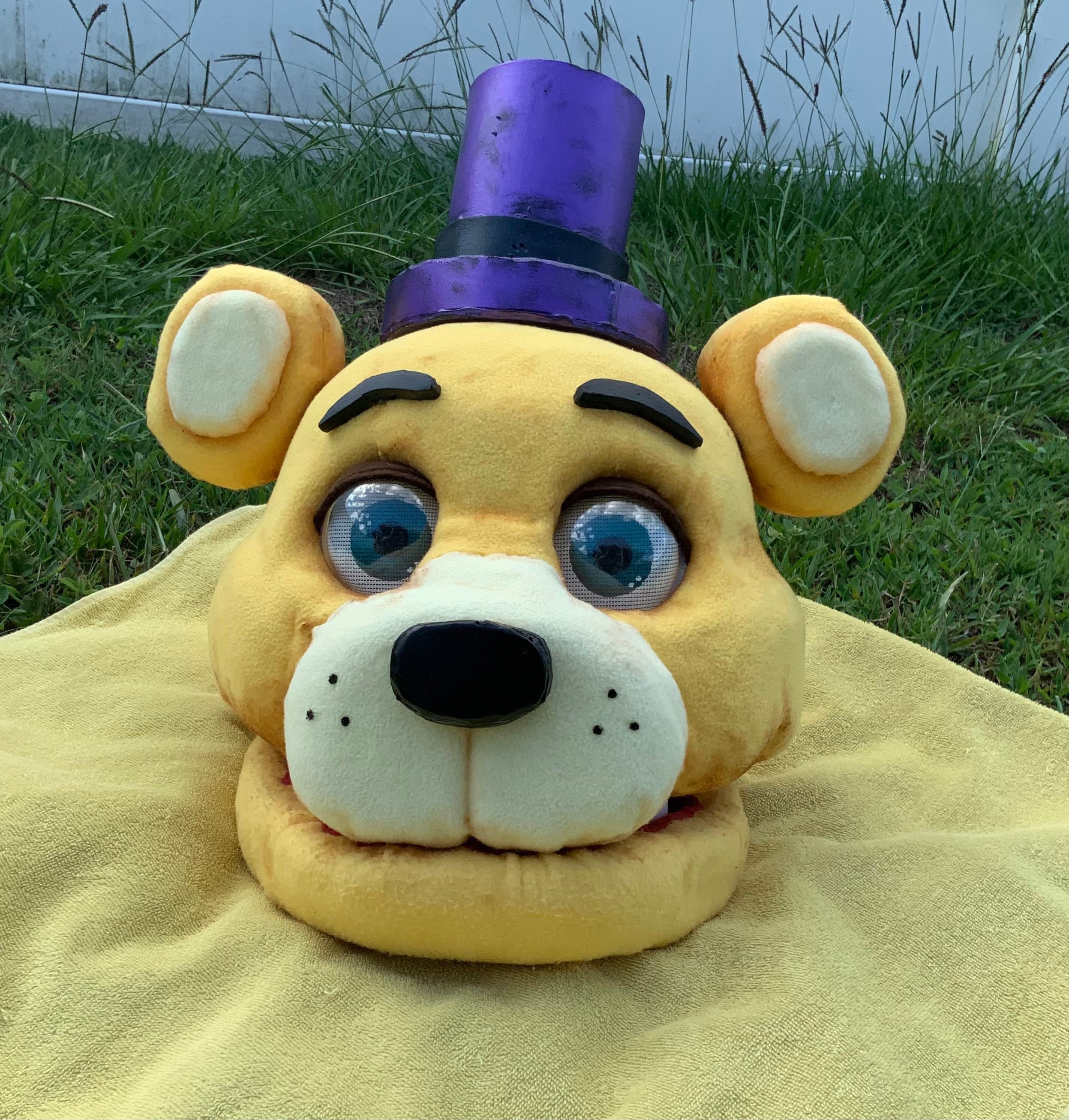 How to make a Fredbear Mask using Paper - DIY FNAF Mask 