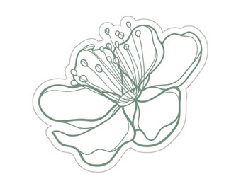 Southern Elegance: Apple Blossom Bloom Sticker; State Flower of Arkansas