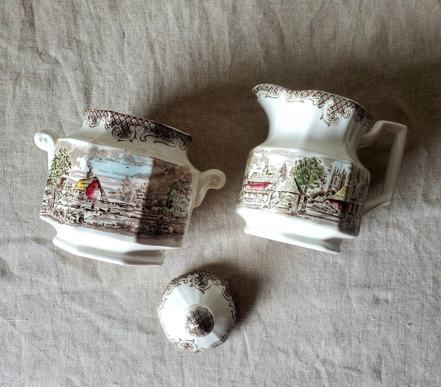 Kensington Shakespeare Creamer and Sugar Bowl R2815 Etsy Canada