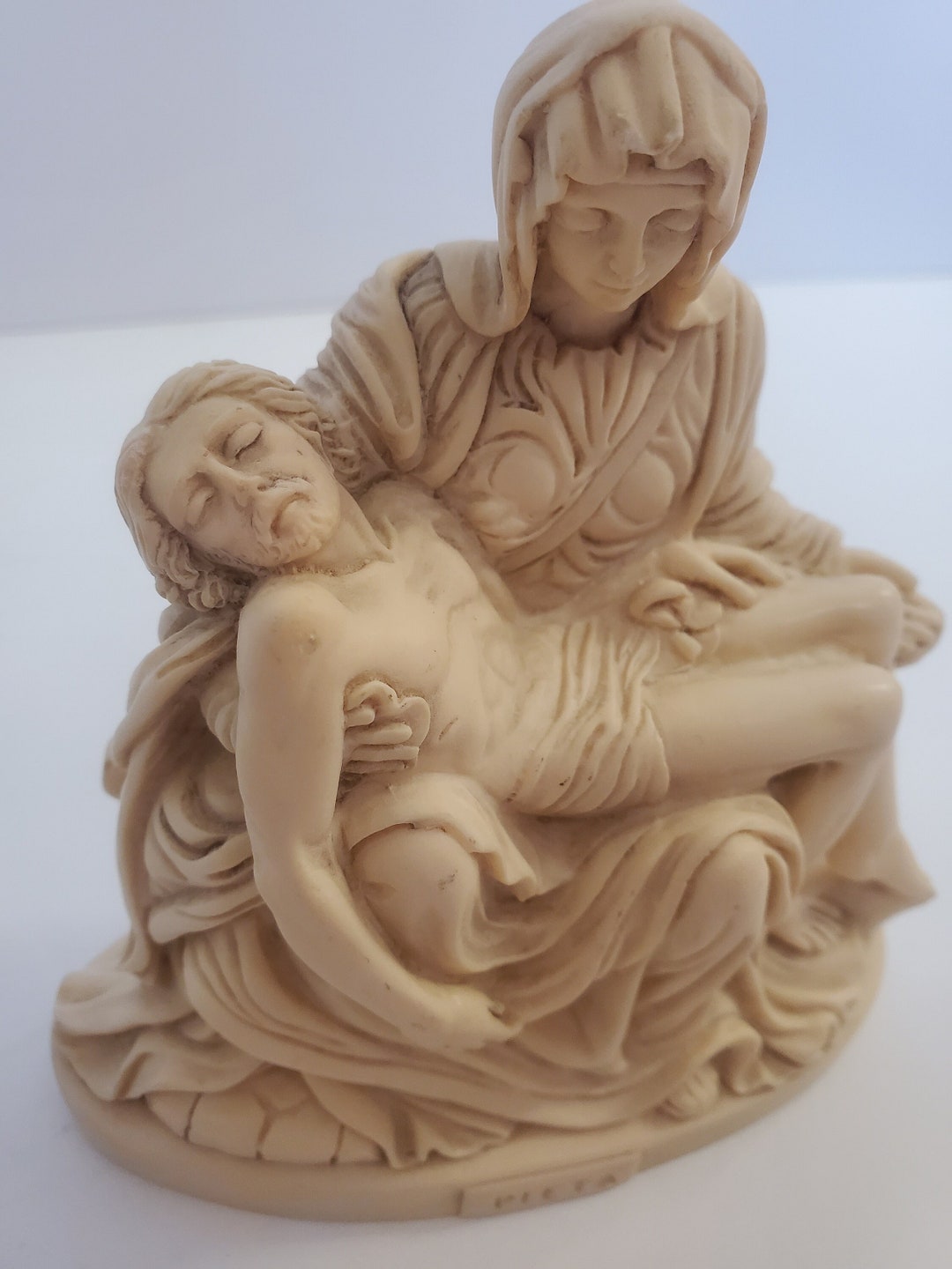 Vintage Italian Sculpture Figurine Pieta, Vintage Religious Figurine Etsy