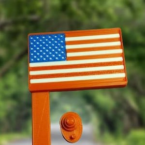 Briefkasten-Flagge Amerikanische Flagge STL-Datei