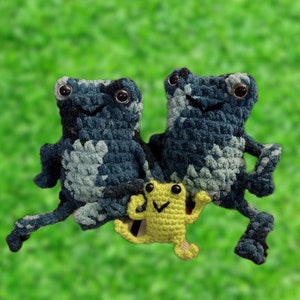 Rana en 2 tamaños Patrón de crochet sin costura