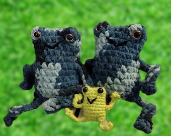 Frog in 2 sizes No Sew Crochet Pattern