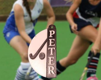 Personalized Field Hockey Bag Tag