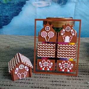 Gingerbread House Kit Card STL File Commercial Use License STL File