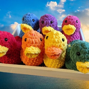 Rubber Duck Plushie Low Sew Crochet Pattern