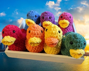 Rubber Duck Plushie Low Sew Crochet Pattern