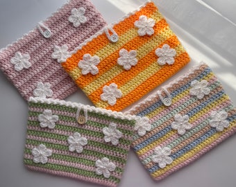 Cute Crochet Book Sleeve PDF Pattern | Beginner Friendly Crochet Pattern