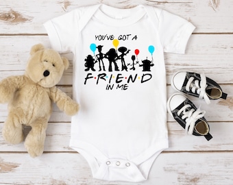 Super Cute You got a friend in me Bodysuit ,  Cute baby gift ,  Baby Shower Gift , Toy Story baby ,  Ships next day