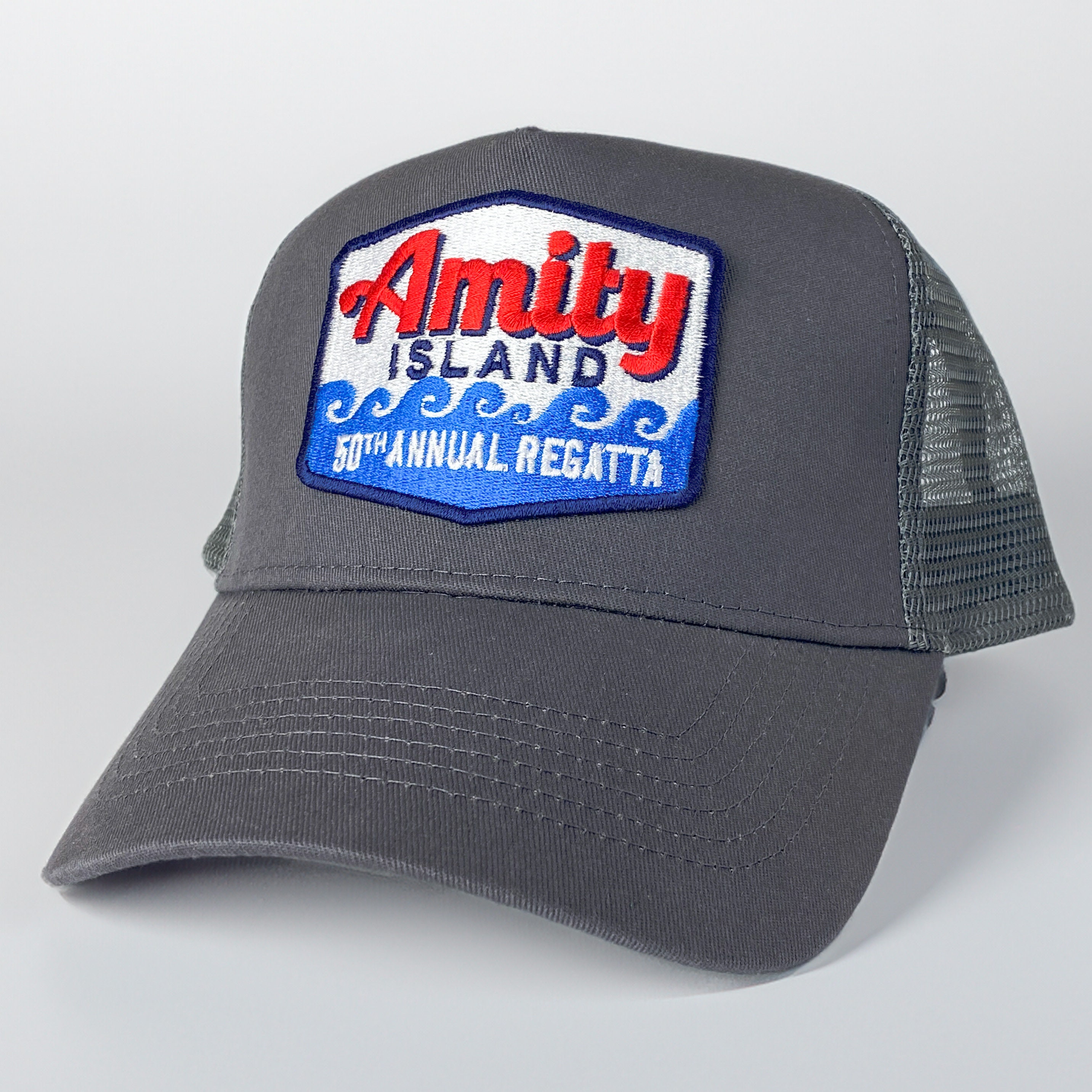Amity Island - Retro Embroidered Trucker Cap Inspired by Jaws