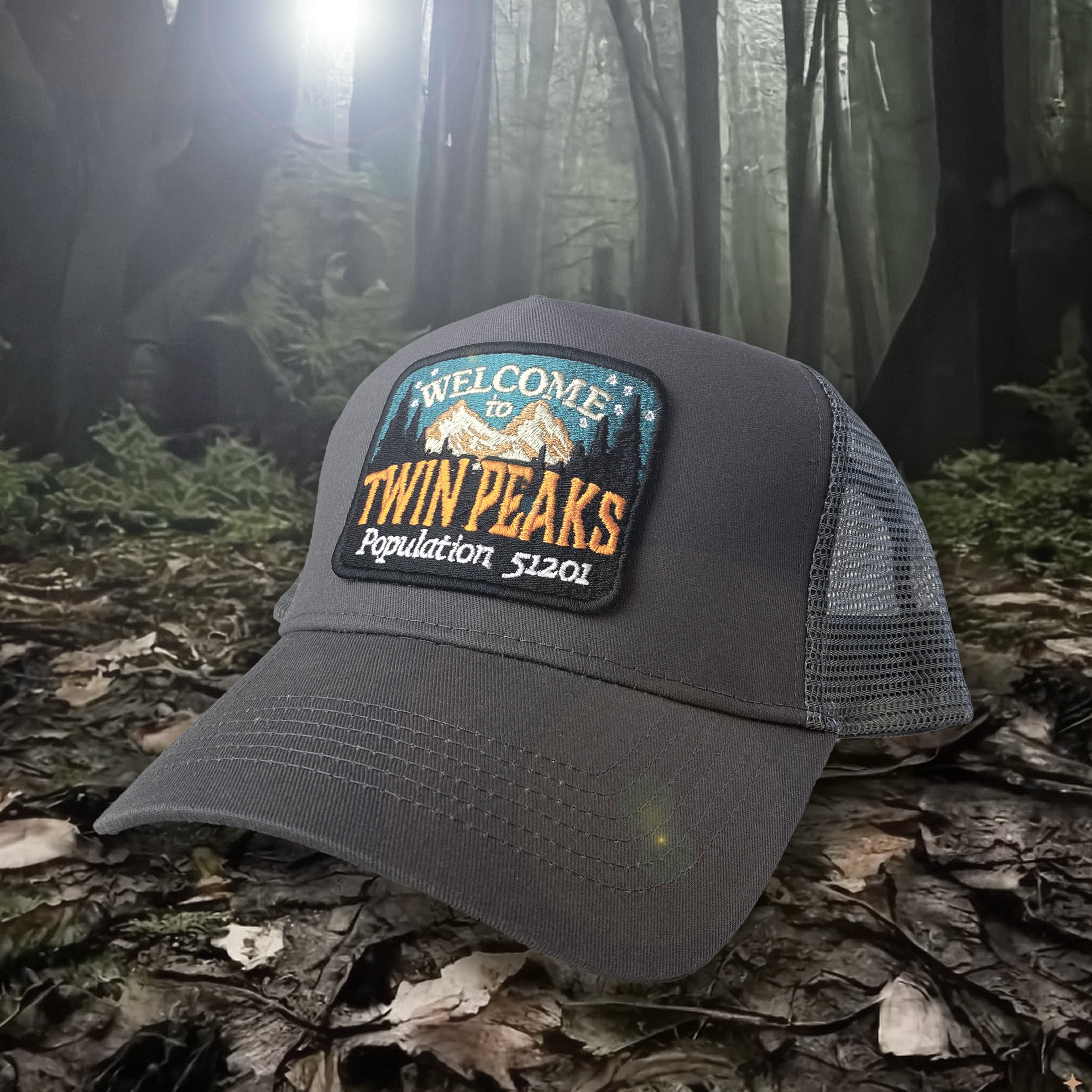 Twin Peaks Inspired Retro Trucker Cap. David Lynch Cult TV Hat in