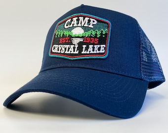 Camp Crystal Lake Embroidered Trucker Cap - Friday the 13th Inspired