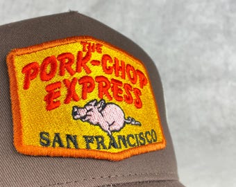 The Pork Chop Express Hat Embroidered Retro Trucker Cap