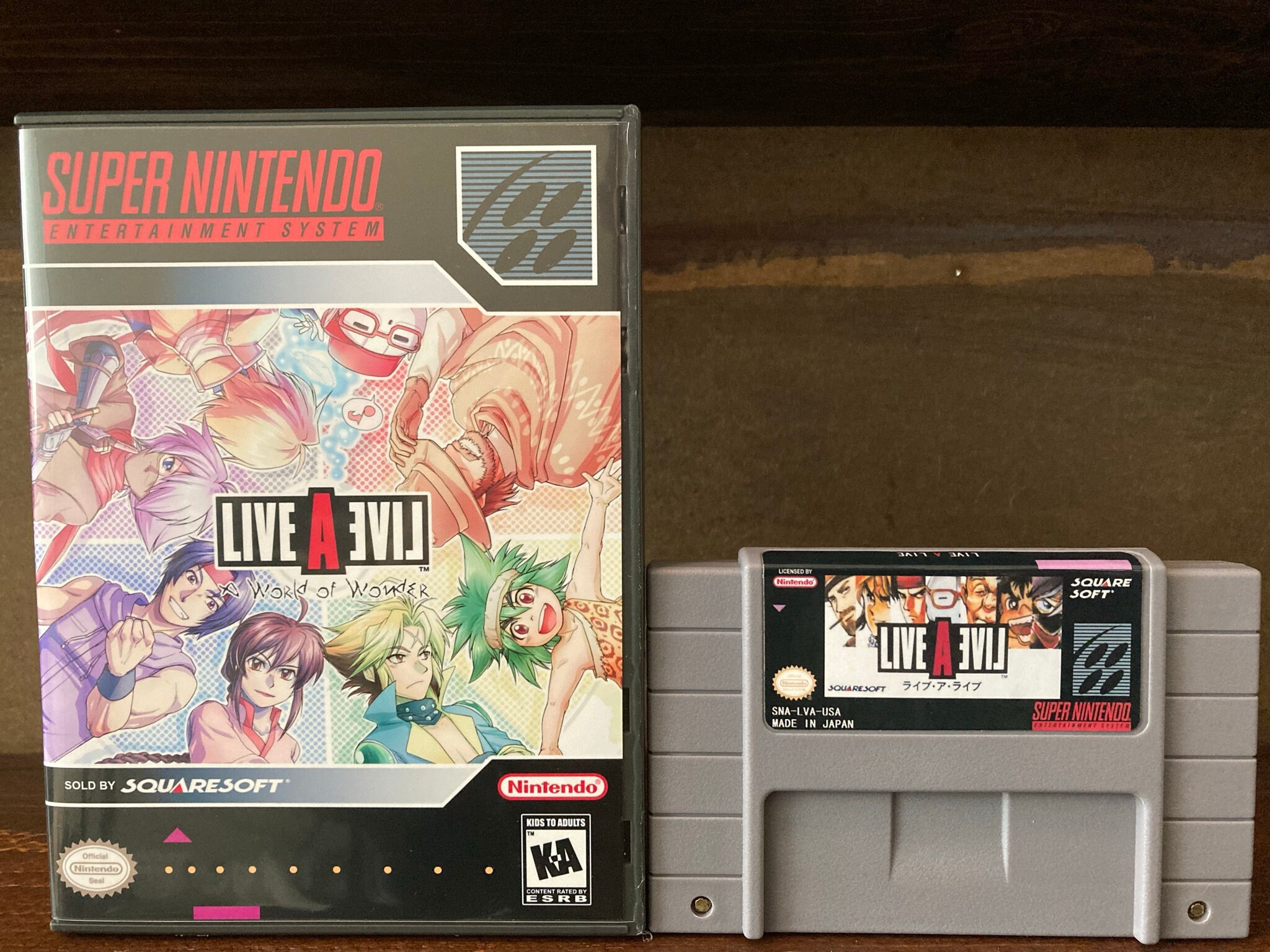 Live a Live SNES SQUARE Super Famicom Box From Japan