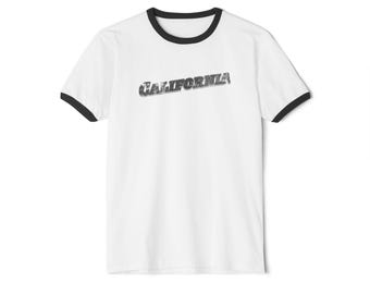 California Script Logo T-Shirt | Vintage Grunge Text