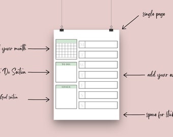 Printable Weekly Planner Page