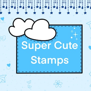 Procreate cute elements stamp, procreate kawaii stamps, procreate cute brushes, journal stamps , sparkle brushes, kawaii stamps,flower stamp