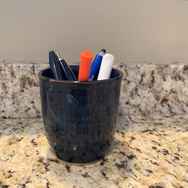 Ceramic Pencil Cup Etsy