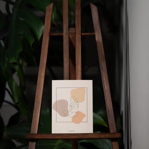 Mutter & Kind Schwangerschaft Baby Yoga Postkarte A6