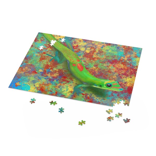 Colorful Day Gecko Puzzle