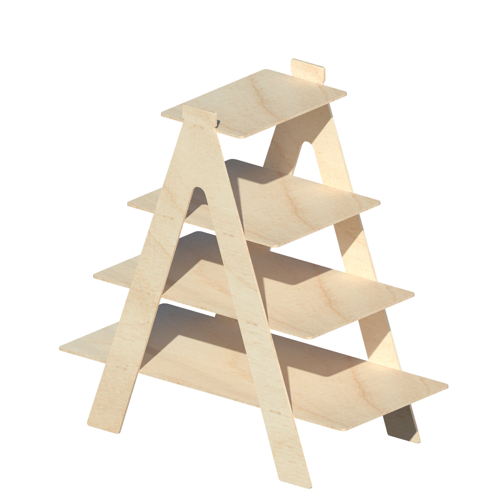 Stair Cupcake Stand Pack 1 laser cut Design file Vector for Etsy México