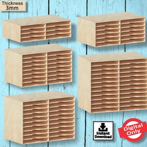 Desktop Organizer File Letter Size Pack 1, conception découpée au laser, vecteur de fichier pour laser, svg, conception découpée au laser, vecteur, téléchargement instantané, numérique uniquement