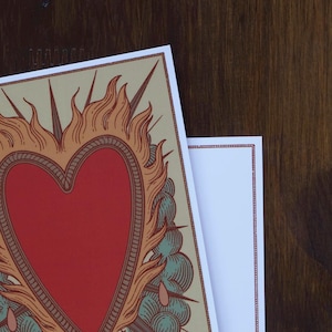 La carte postale « La luxure » - Carte postale illustrée, Illustration de coeur de haute qualité, Saint-Valentin, Carte des amoureux