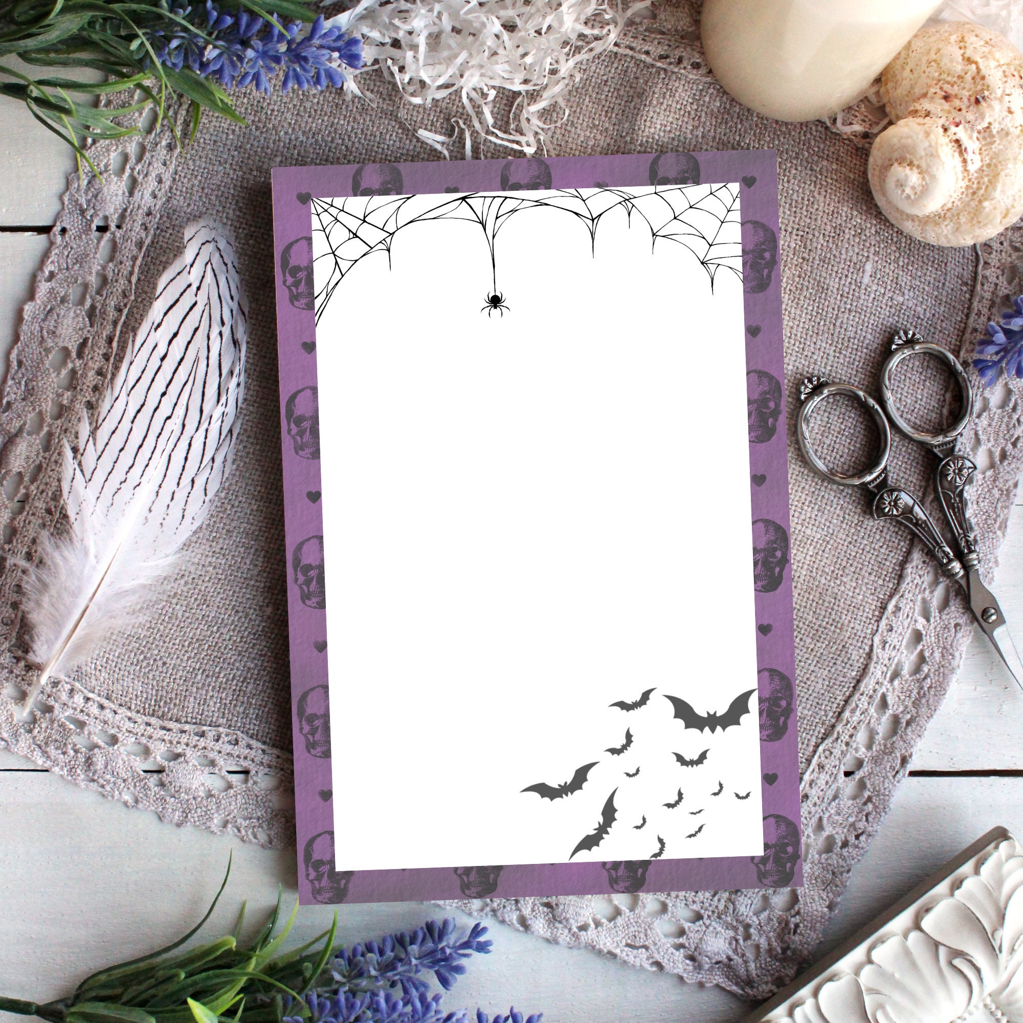 Notepad A6 Writing Pad Gothic Witchcraft Witchy Etsy