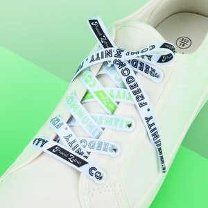 Agender Pride Flag White Shoelaces Laces - Aromantic Flag Gay MLM Shoelaces Demiboy Pride Asexual Pride Flag Rainbow Flag Abrosexual Pride